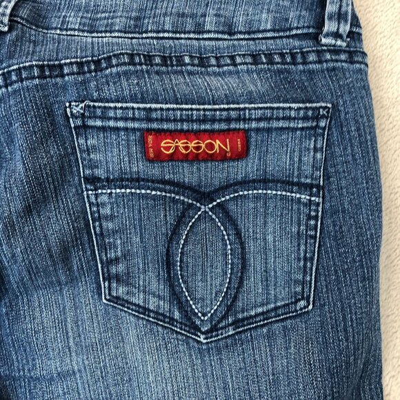 Vintage Sasson Women's Jeans Size 14 36x30 Straight Leg Hustle Blue Classic - Picture 15 of 16